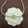 Designer merkbrief hanger kettingen luxe damesketen geometrische goud vergulde ketting trui ketens sieraden geschenkaccessoires