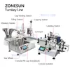 Zonesun 자동 병 충전 및 캡핑 기계 단일 블록 라벨링 머신 통합 라인 통통한 고릴라 병 ZS-AFCL2