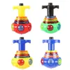 1Pcs Glutinous Gyroscope Bagged Round Luminous Toy Light Music Rotating Gyro Random Color Gyro