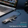 Hubs USB C HUB OTG Multi Splitter 8 Ports PRED Зарядка для MacBook Pro Air Adapter с TF/SD Card 4K 30 Гц HDMICATAIL -PC HUB RJ45