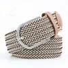 Golf Top Leather Men's Canvas Elastic Woven Wide Design Belt G230529