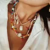 Pendant Necklaces Boho Collares Largos Grandes Mujer 2023 Freshwater Pearl Necklace Glass Red Chilli Charms Women Colier Femme