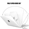 Casos transparentes do MacBook para MacBook Air Pro 11 12 13 14 15 15 polegadas CRISTAL CRÍNICAS ENTERRA CASO DE LAPTOP DE CORPO COMPLETO COMPLETO A1466 A1932 A2681 A1706