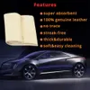 60*80CM Auto Care Natural Chamois Leather Cleaning Cloth Genuine Leather Wash Suede Absorbent Quick Dry Towel Streak Free Lint Free