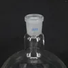 Boccetta a fondo piatto a collo corto in vetro borosilicato 24/29 che bolle per laboratorio