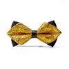 Bow Ties Bowtie Mens Wedding Justerbar Förbunden Krawatte-tillbehör Neck slips Cravat Vuxen Formell parti HJ80