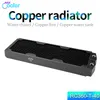 Refrigerante syscooling de 40 mm espesor radiador de cobre 360 mm radiadores negros adecuados para 120fans*3G1/4 rosca PC Radiador de enfriamiento de agua