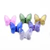 Obiekty dekoracyjne figurki Glass Crystal Lucky Butterfly żywy z jasnym kolorem ozdoby dekoracji domu dekoracje motyla dekoracja rzemiosła świąteczne 230530