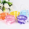 Basket Small Flower Basket Hand-held Mini Flower Basket Small Storage Basket Wedding Home Office Dormitory Table Decoration Accessories