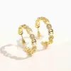 designer smycken armband halsband ring solros örhängen koppar inlagd zirkon real guld elektroplätering 925 blommaörhängen
