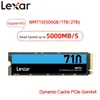 Anstrengungen Lexar SSD NVME M2 7500 MB/S 512 GB 1TB 2TB M.2 2280 PCIE 4.0 Festplattenscheibe 3.0 Interner Festkörperstatus für PlayStation 5/Laptop