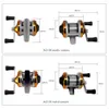 Akcesoria rybackie Mini metalowe plastikowe koło bębnowe Przenośna zimowa kołowrotka z przewodami Akcesoria rybackie na zewnątrz P230529
