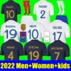 Maillots de football fotbolls-VM 2022 Fotbollströja Franska BENZEMA Fotbollströjor MBAPPE Frankrike GRIEZMANN POGBA kante maillot foot kit skjorta HERR barn kit set