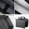 Briefcases Fashion Grey Business Briefcase Men Thickened Shockproof Laptop Bag 14 Inch Bags For Women