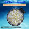 Nouveau Mini LED 42W LED ronde barre lumineuse de travail faisceau carré 24V 12V blanc hors route barre lumineuse LED pour camion 4X4 4WD voiture SUV ATV IP67