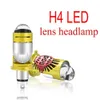 New High Efficiency And Stability Motorcycle Spotlight Waterproof Motorcycle Headlight H4 Dual Lens Moto High/low Beam Led Bulbs