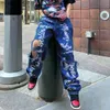 Dżinsy damskie Y2K retro damskie dżinsy Ins Trenda marki gorącego stylu Dostarczony szczotkowana hip-hopowa ulica swobodna dżinsy bezpłatna wysyłka T230530