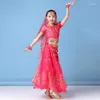 Bühnenbekleidung Kinder Indien Kleidung Bauchtanz Kostüm Kleid Kinder Bollywood