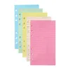 Confezione regalo Carta colorata Note Book Inserts Pocket Fogli sciolti Ricariche Fillers