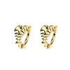 Hoop Earrings EYIKA Cute Copper Gold Plated Mini Fish Bone For Women Small Cartilage Earring Girls Jewelry Accessories Gift