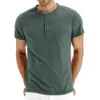 Mens tshirts marca de qualidade algodão masculino henry pesco