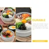 Bowls Stone Bowl Bowal Dolsot Korean Bibimbap Pot Stew Stoare Kitchenware Restaurant Cooking Ceramic