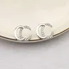 Brand Retro Colored Diamond Stud Earring Designer Earrings Letters Girls Earrings Luxury Plated Women Wedding Party Jewelry Accessories Classic