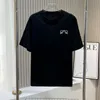 남성 T 셔츠 대형 남성 디자이너 티셔츠 가슴 편지 라미네이트 프린트 짧은 슬리브 자수 피트니스 셔츠 여름면 꼭대기