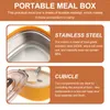 Zestawy naczyń obiadowych Lunch Microwave Bento Box Pojemniki ze stali nierdzewnej do przechowywania domu