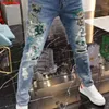 Men's Jeans designer luxury Ha Luxury Clothing European B Streetwear Style Denim Pants With Bear Print Designer Korean Boyfriend GZFE