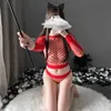 50% OFF Ribbon Factory Store Red Exciting Underwear Elastic Lace Sexy Women's Two Piece Fishing Net New Storage
