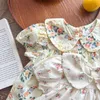 Ensembles de vêtements 6M-36M nouveau-né bébé filles vêtements en coton imprimé pour l'été chemise à manches courtes et shorts 2 pièces