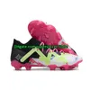 Botas de futebol de qualidade Futuro Ultimate FG Ghost Baixa Versão Alta Malha Sapatos de Futebol Chuteiras Mens Hard Natural Lawn Training Lithe Confortável Sapatos de Futebol