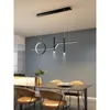 Chandeliers Led Dining Chandelier Simple Modern Minimalist Lines Nordic Table Light Creative Bar Counter Long Strip Designer Lamps