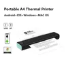 Printers M08F office file student homework test paper portable inkless HD USB wireless bluetooth mini A4 thermal printer