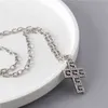 designer de joias pulseira colar anel padrão oco cruz esculpida hip hop suéter masculino feminino corrente
