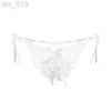 Briefs Panties Sexy Women's Underwear Transparent Open Cut G-string Pants Low Rise Lace Up T Pants Large Size Funny Lace Up Pants Thongs J230530