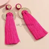Stud Boho Vintage Fashion Trends Trendy Woman Earrings Set For Women Free Frakt Lång Tassel Alloy Pink Wool Piercing Hoop örhängen J230529 J230529