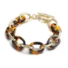 Choker Flashbuy Vintage Leoparard Actryl Chain Ожерелья для женской девочки Клавиля