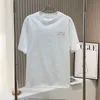 Herren-T-Shirts, übergroße Designer-T-Shirts, Brust-Buchstabe, laminierter Druck, kurze Ärmel, Stickerei, Fitness-Shirt, Sommer-Baumwoll-Tops