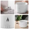 Decorative Objects Figurines Flame Aromatherapy Air Humidifier Jellyfish Electric Aroma Diffuser Lava Volcano Design Humidifier Home Decor 230530