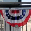 45*90 cm American Flag Bunting for Outside USA plisowana fan fanem patriotyczne dekoracje dekoracji bunting baner na zewnątrz flagi Q145