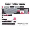 Acessórios 8008 Chap PBT PTBT DYE SUBlimação Processo de keycap 134key perfil de cerejeira 1.75U 2U turno para teclado mecânico