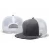 Snapbacks 2021 Yeni Unisex Hafif Mesh Düz Kadınların Açık Güneş Erkekler Ayarlanabilir Snap Kamyon Şapkası G230529