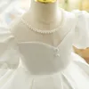 Mädchenkleider Babykleidung für Mädchen Perlen Kleinkind Kinder Hochzeit Prinzessin Kleid Elegantes Geburtstagskleid Tüll Brautjungfer Abendparty