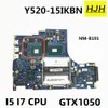 Placa -mãe para Lenovo Legion Y52015IKBN Laptop Motherboard DY512 NMB191 I5 I7 CPU GPU GTX1050 100% Totalmente testado