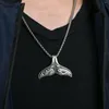 Anhänger Halsketten Whale Tail Titan Stahl Halskette Für Männer Frauen Charme Kette Mode Schmuck Hals 2023 In Streetwear