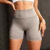 Женские брюки Capris Лето бесшовные шорты с высокой талией бегут дышащие велосипедные штаны.