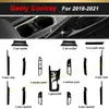 Pour Geely Coolray 2019-2021 3D/5D fibre de carbone couverture intérieure de voiture Console centrale couleur autocollant décalcomanies produits pièces accessoires