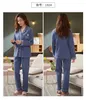 Vêtements de nuit pour femmes femmes costume automne hiver femmes coton à manches longues pyjamas ensemble lâche adulte mère Homewear doux chemise de nuit